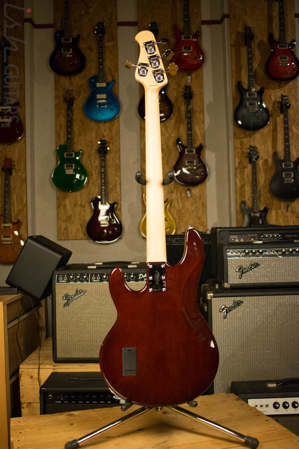 Sterling by Music Man Ray34 Bass Custom Prototype Quilted Mahogany