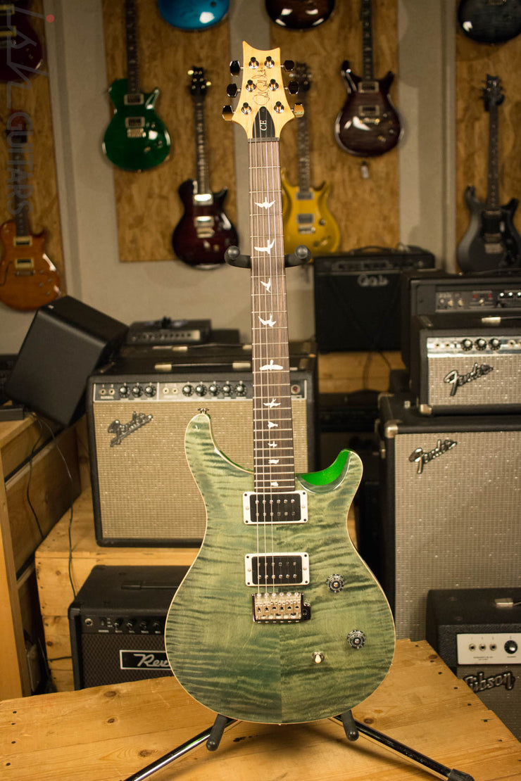 Paul Reed Smith PRS CE24 Custom Color Trampas Green with Metallic Green Back
