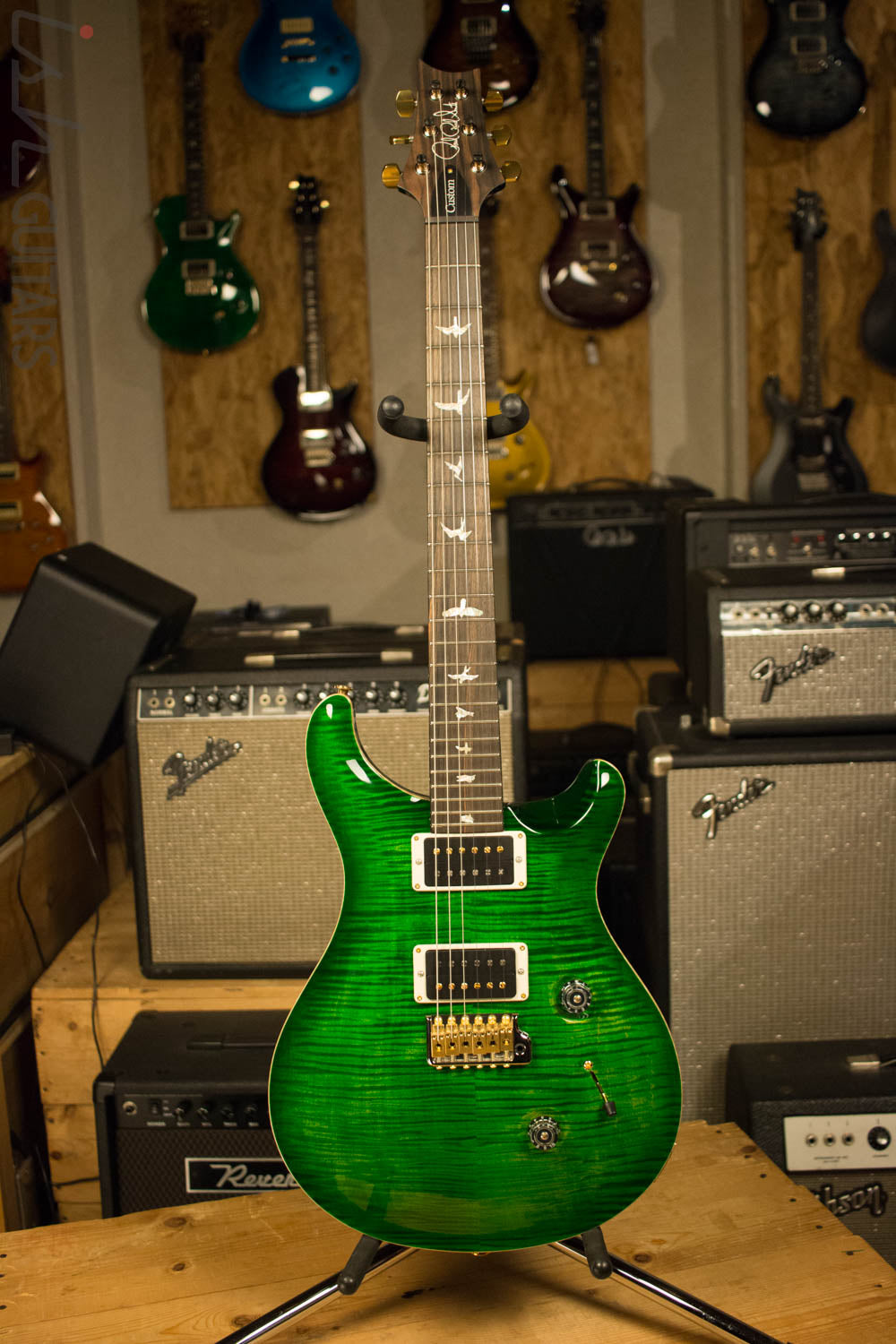 2017 Paul Reed Smith PRS Custom 24 Flamed Maple Neck! 10 Top Eriza Verde