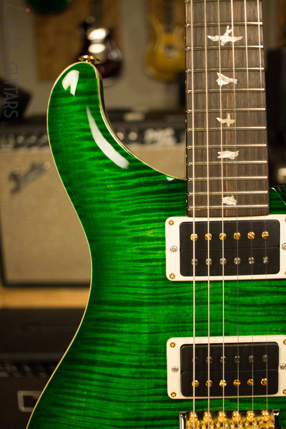 2017 Paul Reed Smith PRS Custom 24 Flamed Maple Neck! 10 Top Eriza Verde