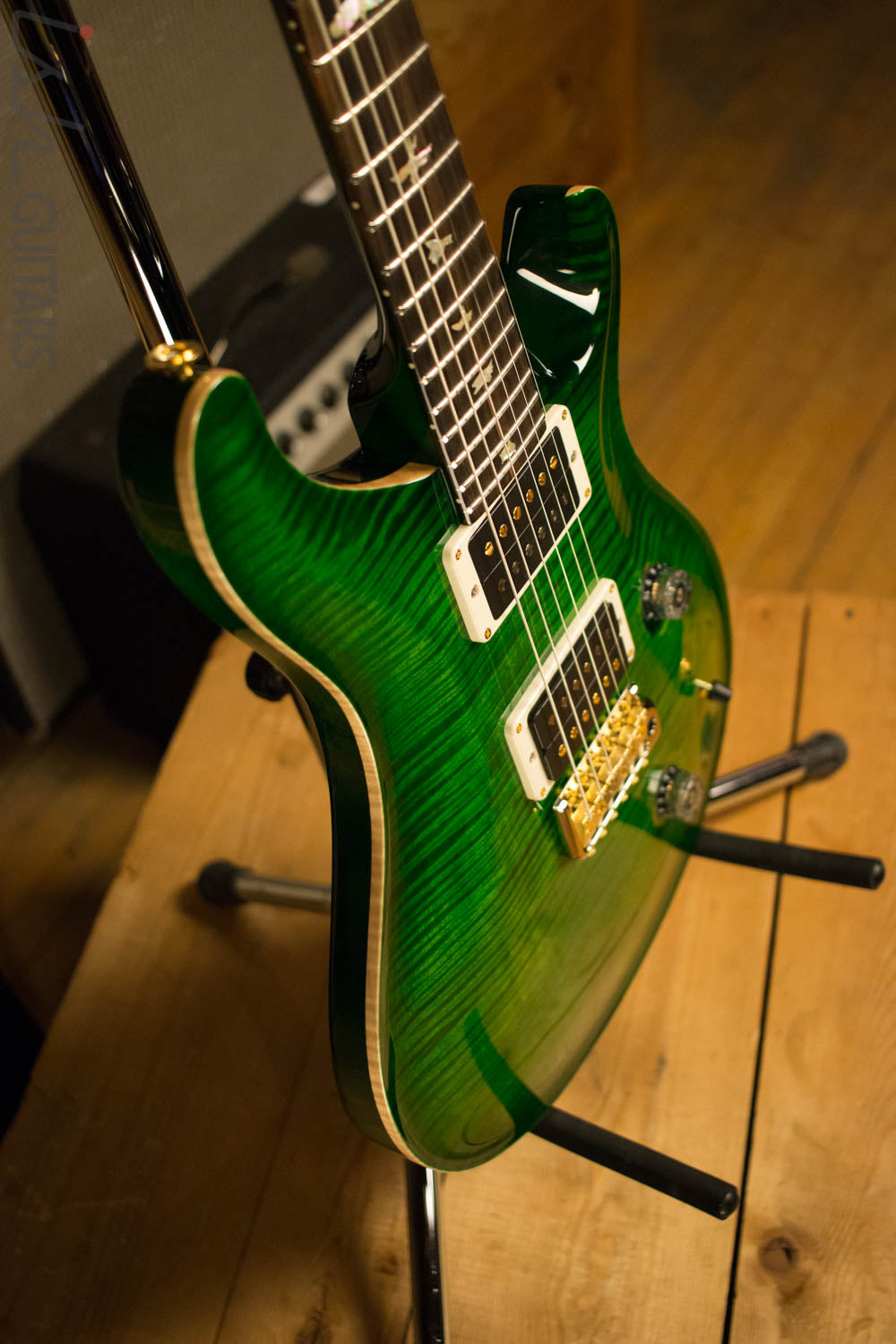 2017 Paul Reed Smith PRS Custom 24 Flamed Maple Neck! 10 Top Eriza Verde