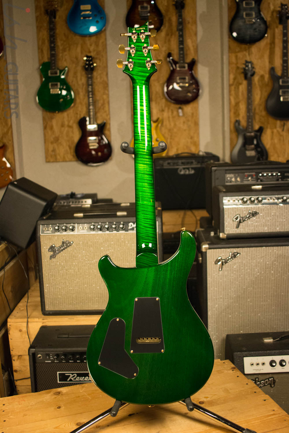 2017 Paul Reed Smith PRS Custom 24 Flamed Maple Neck! 10 Top Eriza Verde