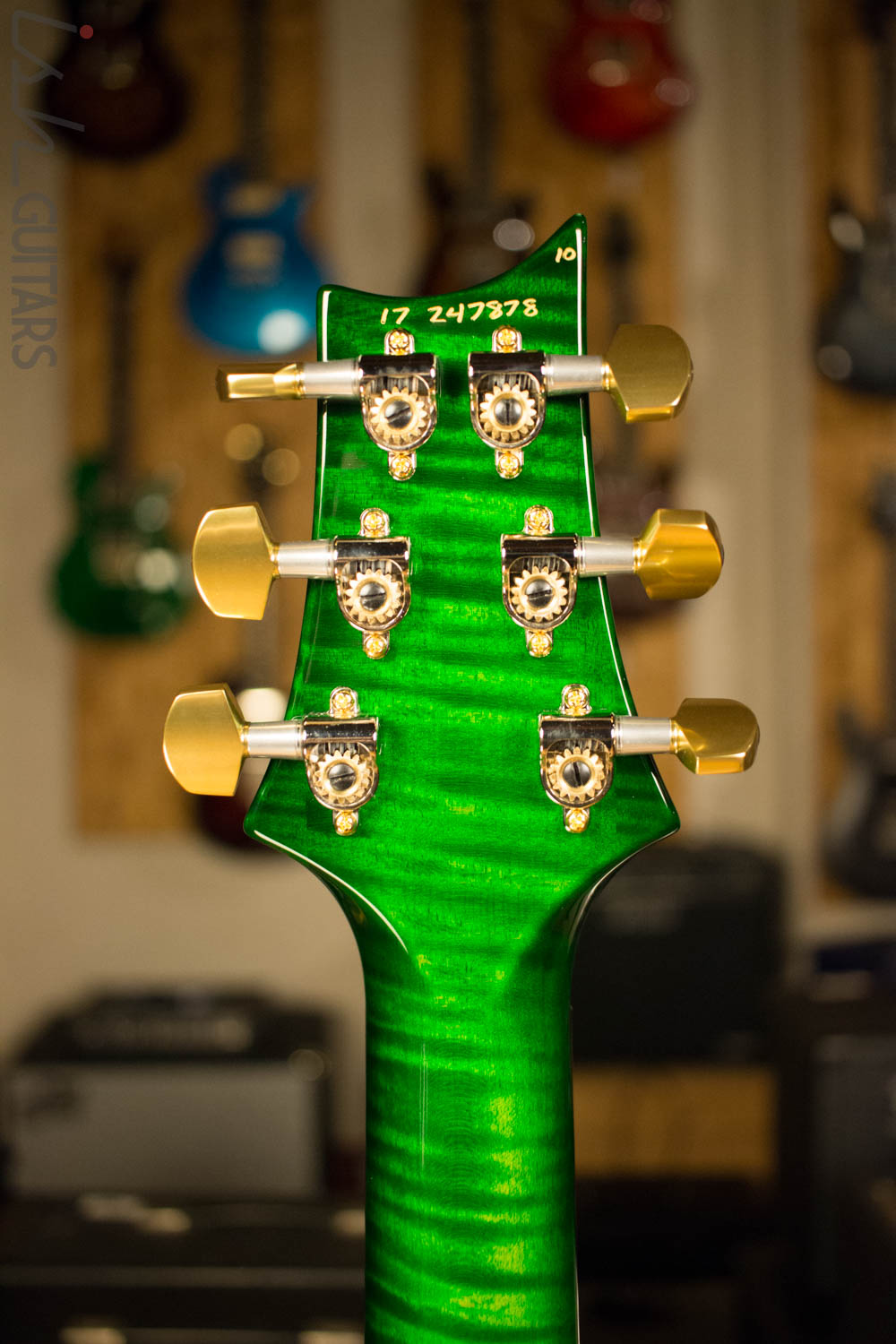 2017 Paul Reed Smith PRS Custom 24 Flamed Maple Neck! 10 Top Eriza Verde