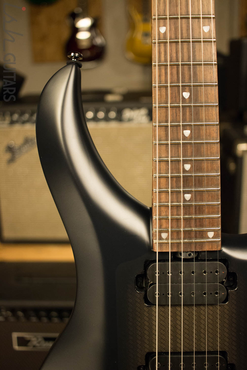 Sterling by Music Man MAJ100-ICR John Petrucci Signature Series Majesty Electric Guitar Stealth Black