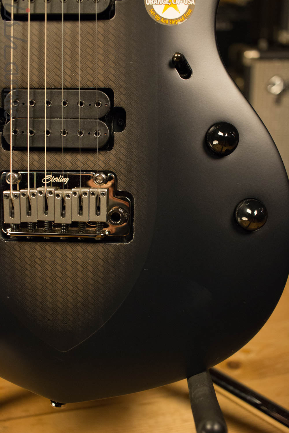 Sterling by Music Man MAJ100-ICR John Petrucci Signature Series Majesty Electric Guitar Stealth Black