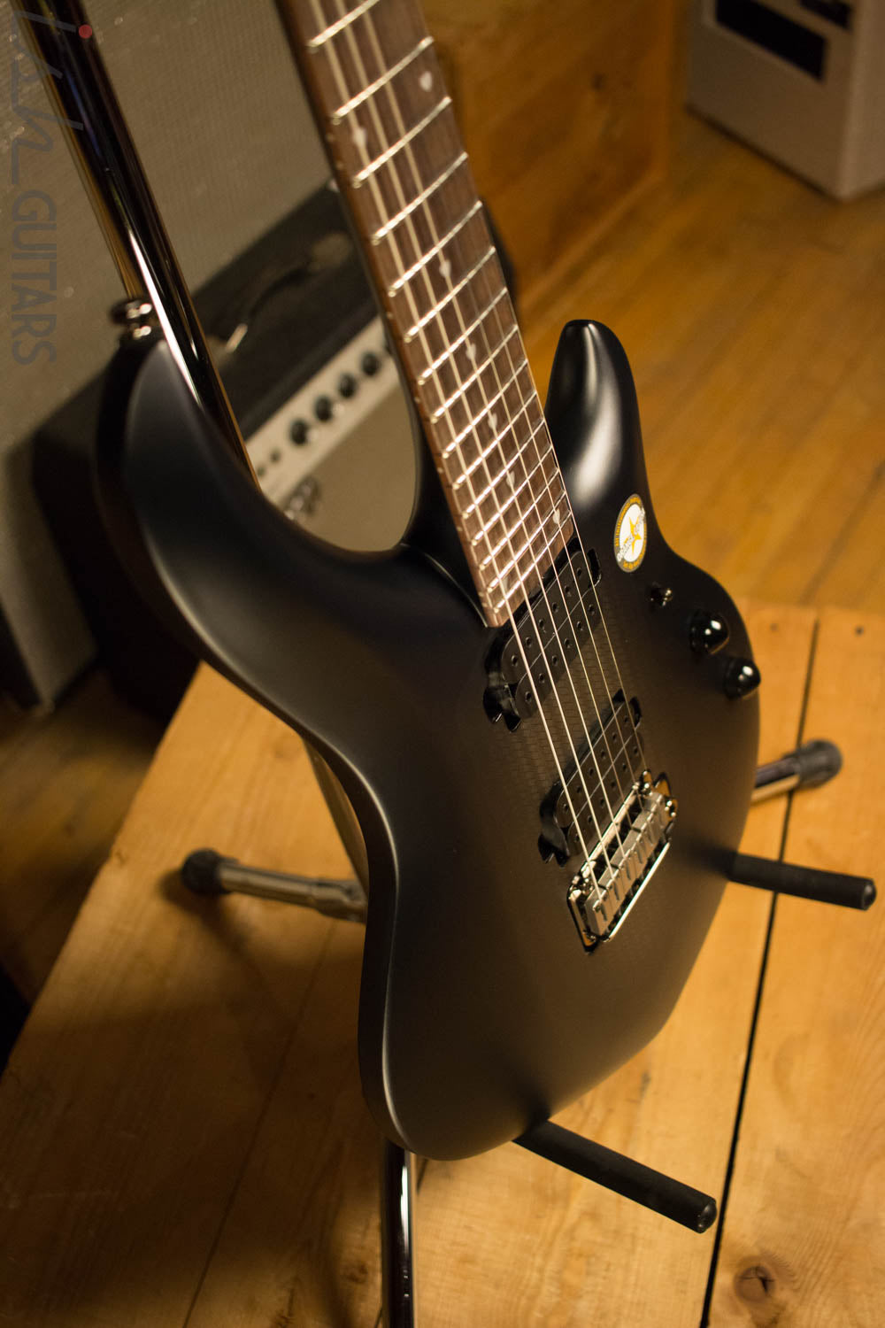 Sterling by Music Man MAJ100-ICR John Petrucci Signature Series Majesty Electric Guitar Stealth Black