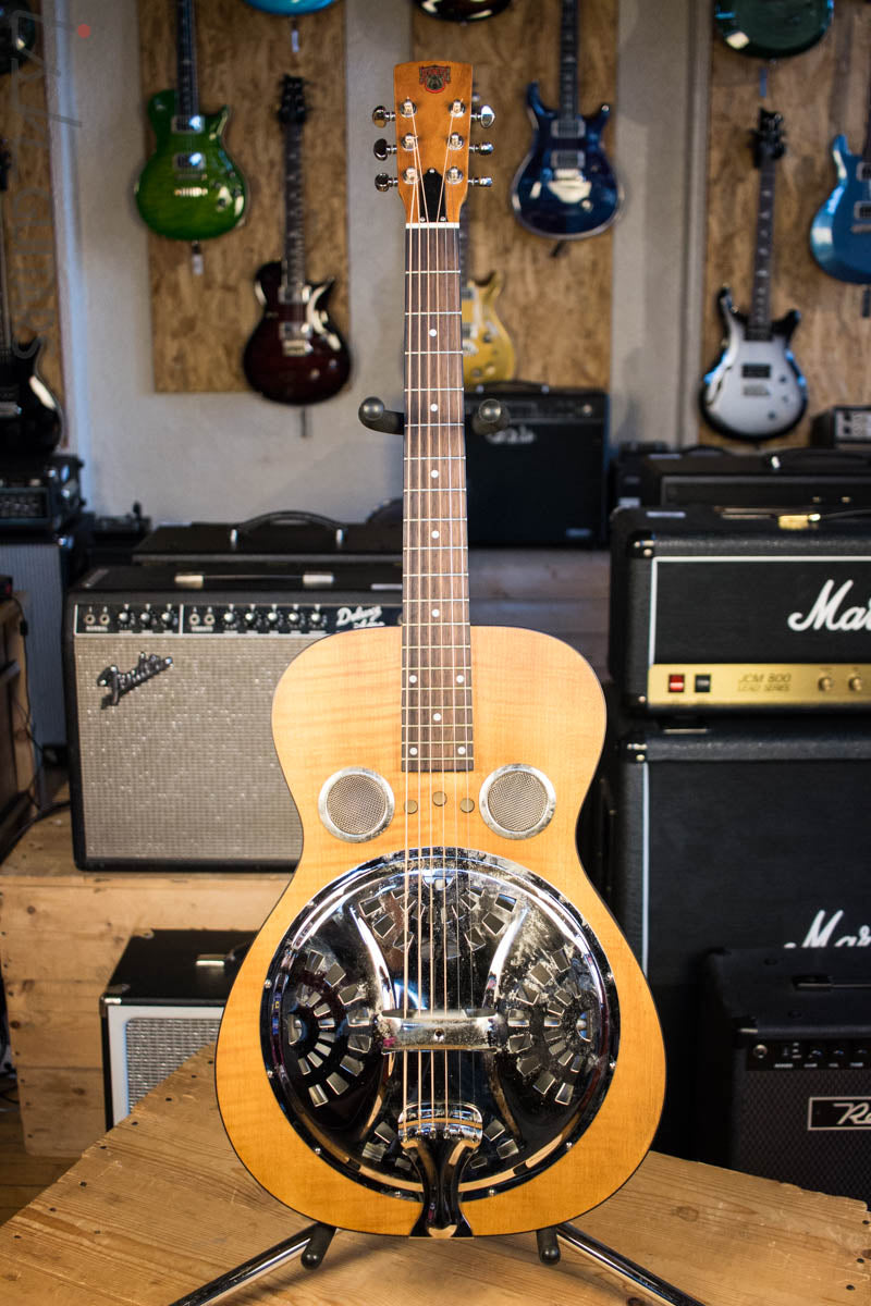 Dobro Hound Dog Deluxe Round Neck Acoustic Electric