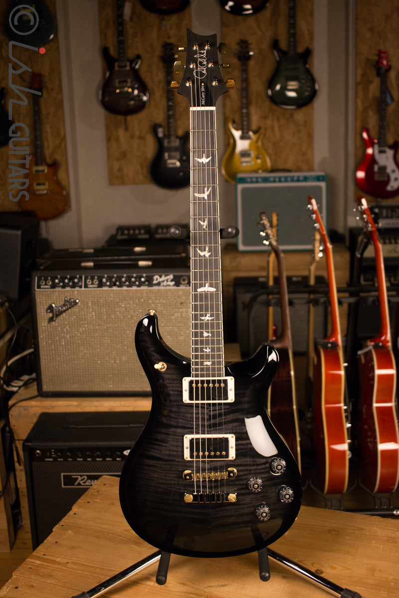 2017 Paul Reed Smith PRS McCarty 594 10 Top Custom Color Solid Rosewood Neck Gray Black Smokewrap Burst