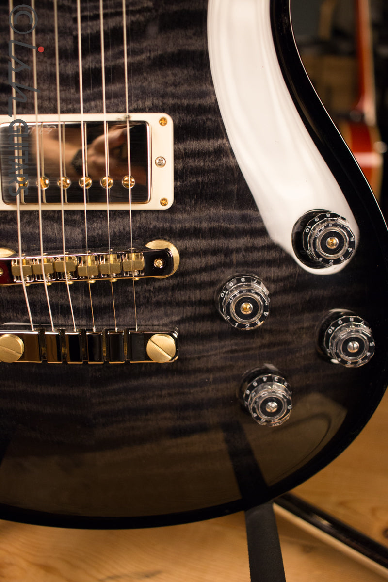 2017 Paul Reed Smith PRS McCarty 594 10 Top Custom Color Solid Rosewood Neck Gray Black Smokewrap Burst