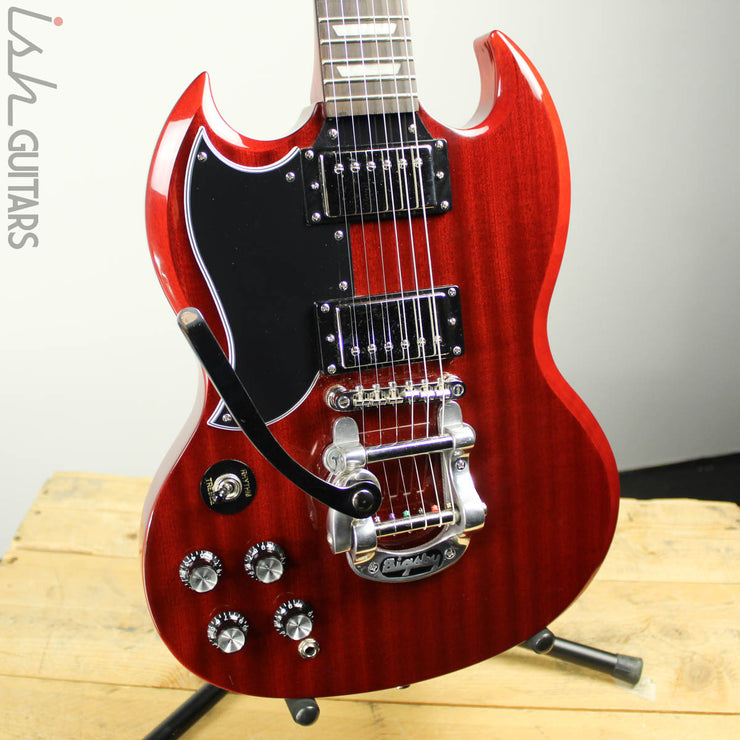2014 Epiphone G-400 SG Pro Left Handed Cherry w/ Bigsby
