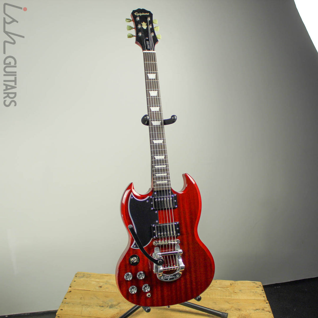 2014 Epiphone G-400 SG Pro Left Handed Cherry w/ Bigsby