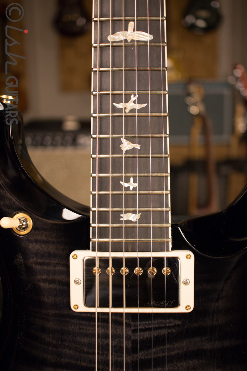 2017 Paul Reed Smith PRS McCarty 594 10 Top Custom Color Solid Rosewood Neck Gray Black Smokewrap Burst