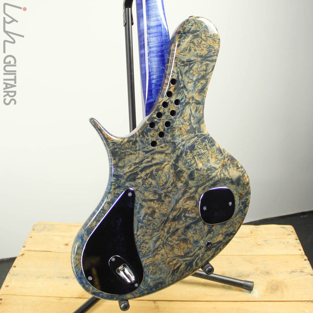 Ritter R8 Singlecut Bass Guitar Solid Maple Burl