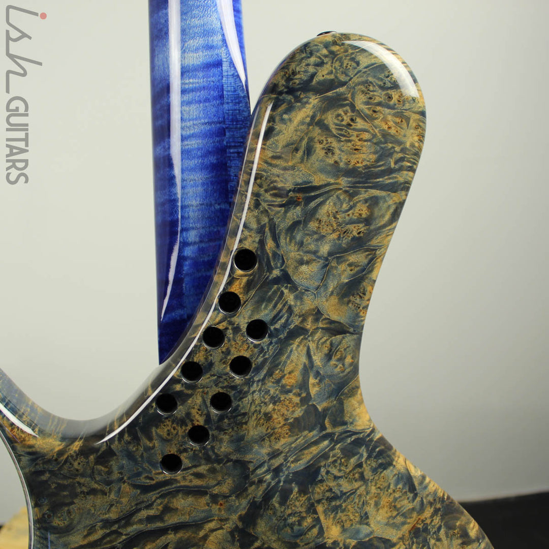 Ritter R8 Singlecut Bass Guitar Solid Maple Burl