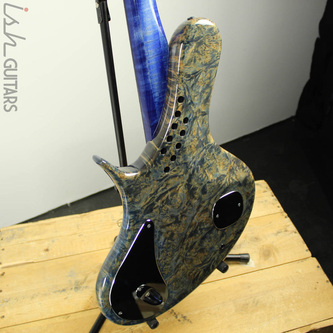 Ritter R8 Singlecut Bass Guitar Solid Maple Burl