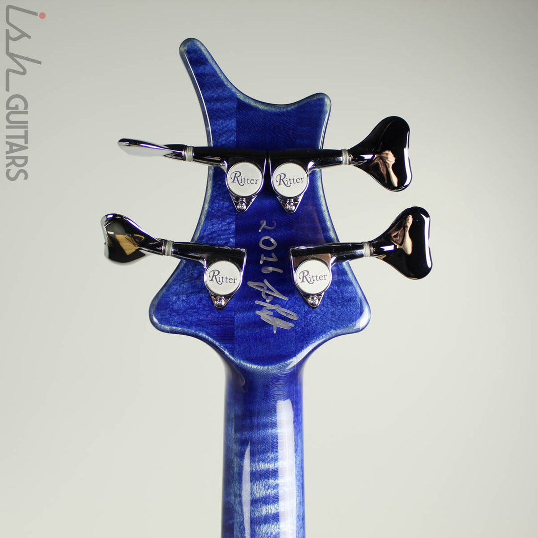 Ritter R8 Singlecut Bass Guitar Solid Maple Burl