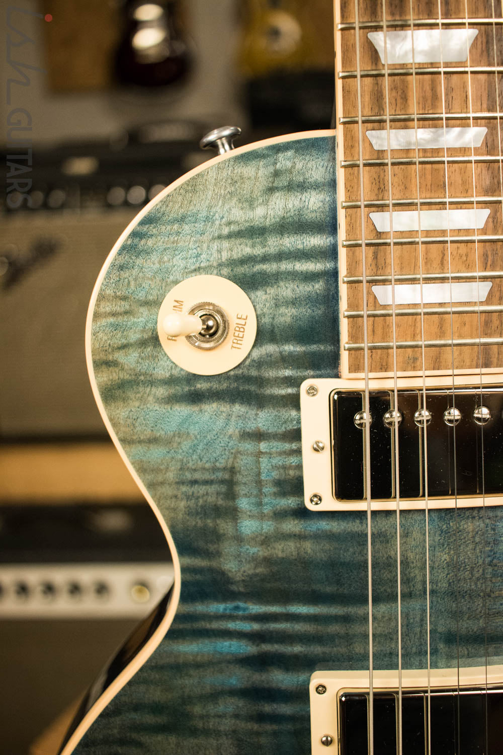 Gibson Traditional Les Paul 100 2015 Ocean Blue – Ish Guitars