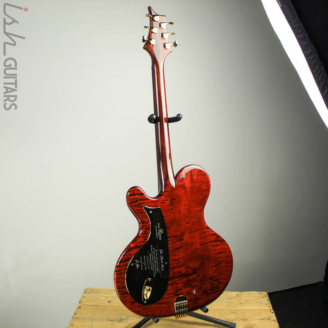 NAMM 2018 Jens Ritter The Third Rose Princess Isabella Guitar Quilted Maple 24K Gold Inlays
