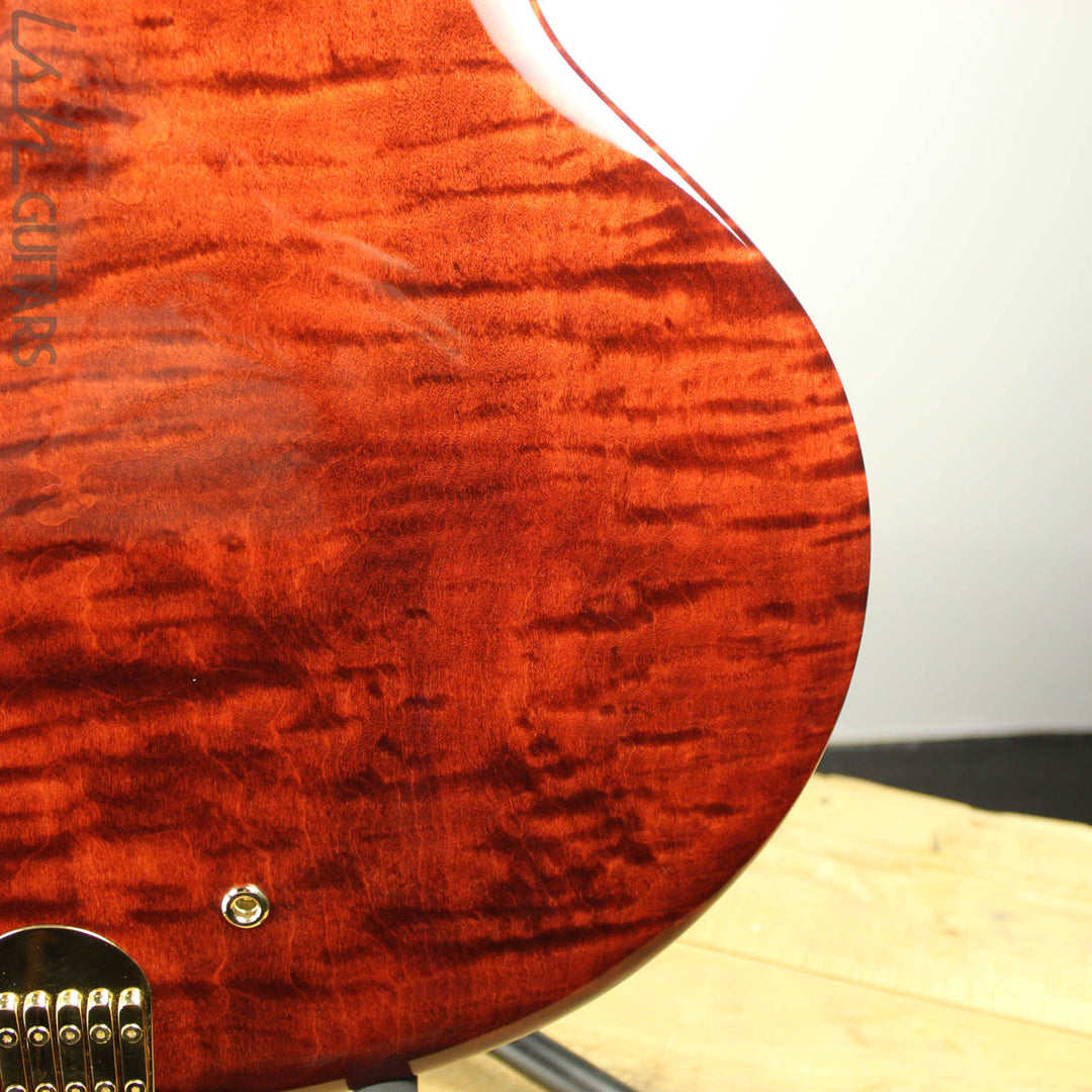 NAMM 2018 Jens Ritter The Third Rose Princess Isabella Guitar Quilted Maple 24K Gold Inlays