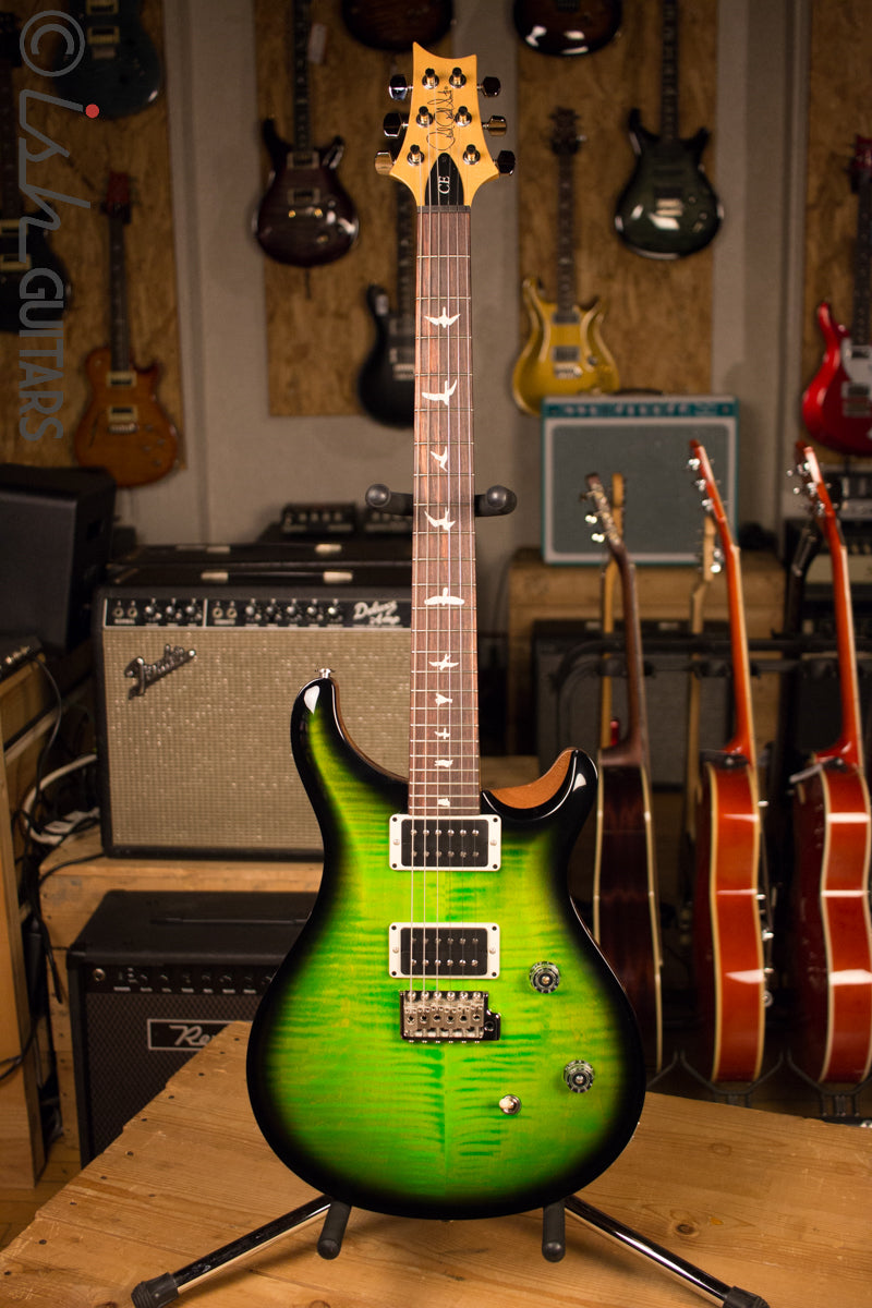 Paul Reed Smith PRS CE24 Custom Color Eriza Verde Burst Natural Back
