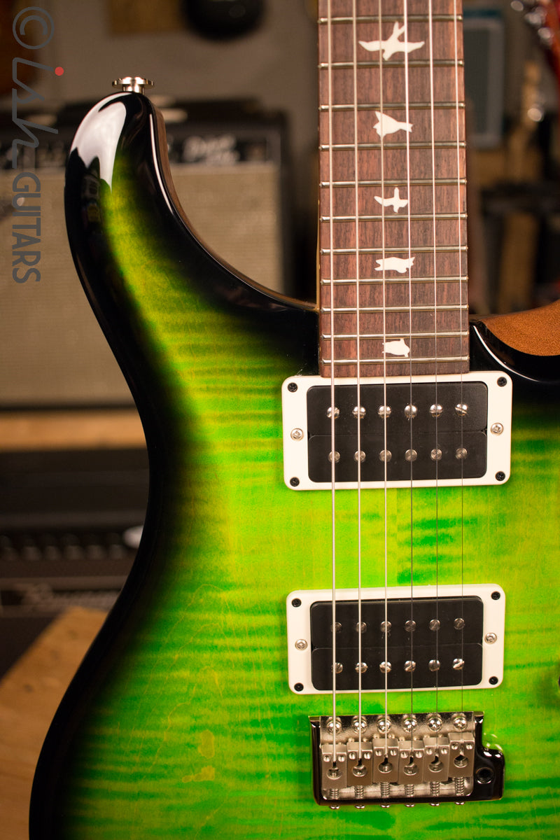 Paul Reed Smith PRS CE24 Custom Color Eriza Verde Burst Natural Back