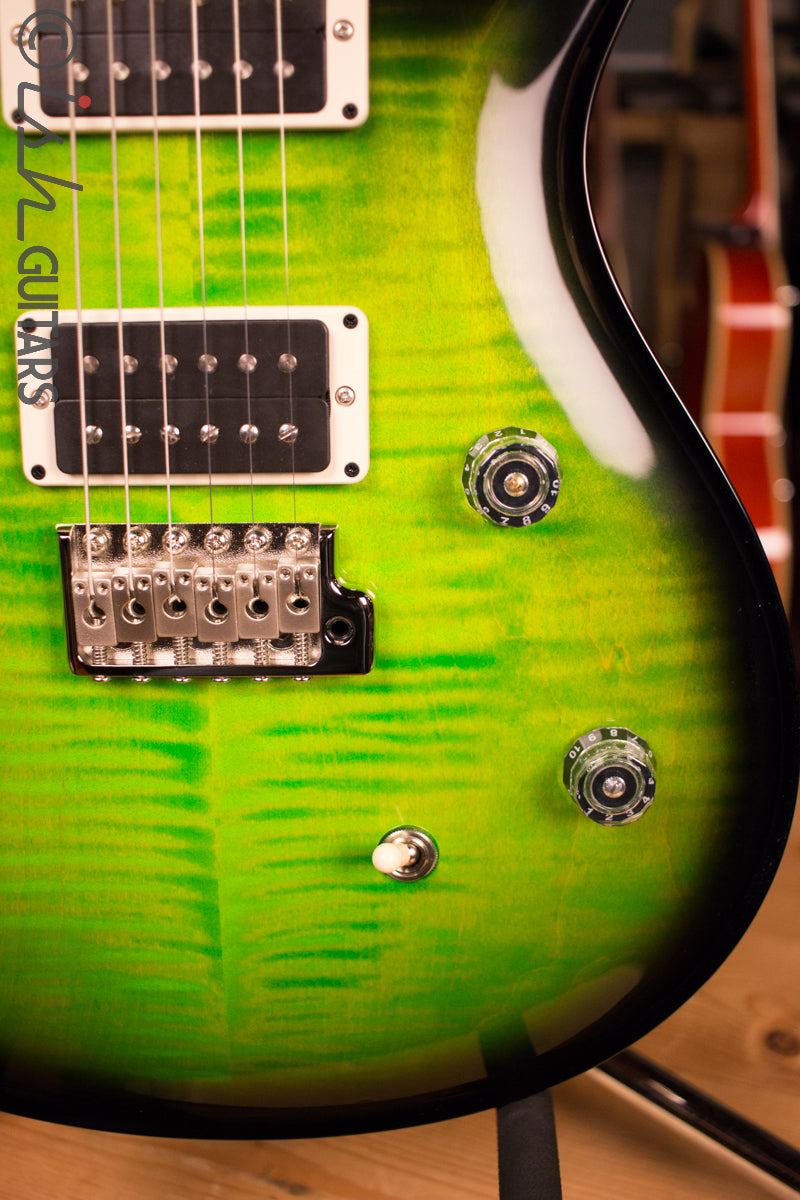Paul Reed Smith PRS CE24 Custom Color Eriza Verde Burst Natural Back