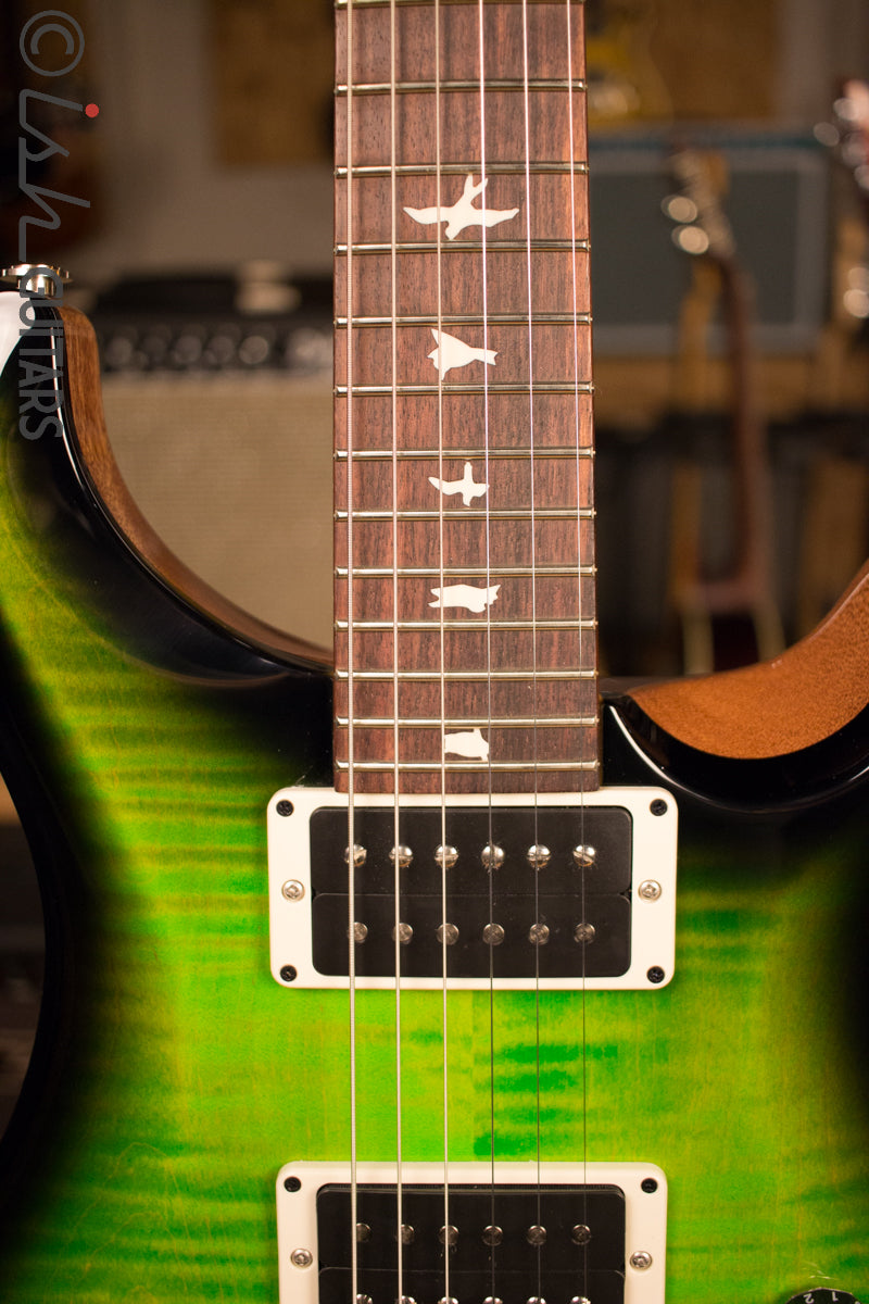 Paul Reed Smith PRS CE24 Custom Color Eriza Verde Burst Natural Back