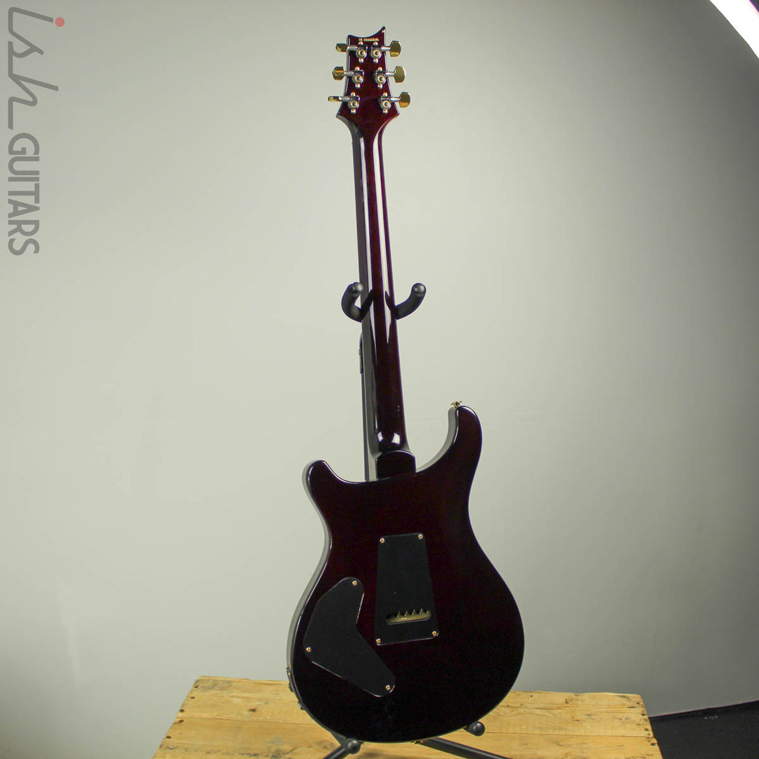 2018 PRS Paul Reed Smith Custom 24 Piezo 10 Top Dark Cherry Wrap Burst Custom Color