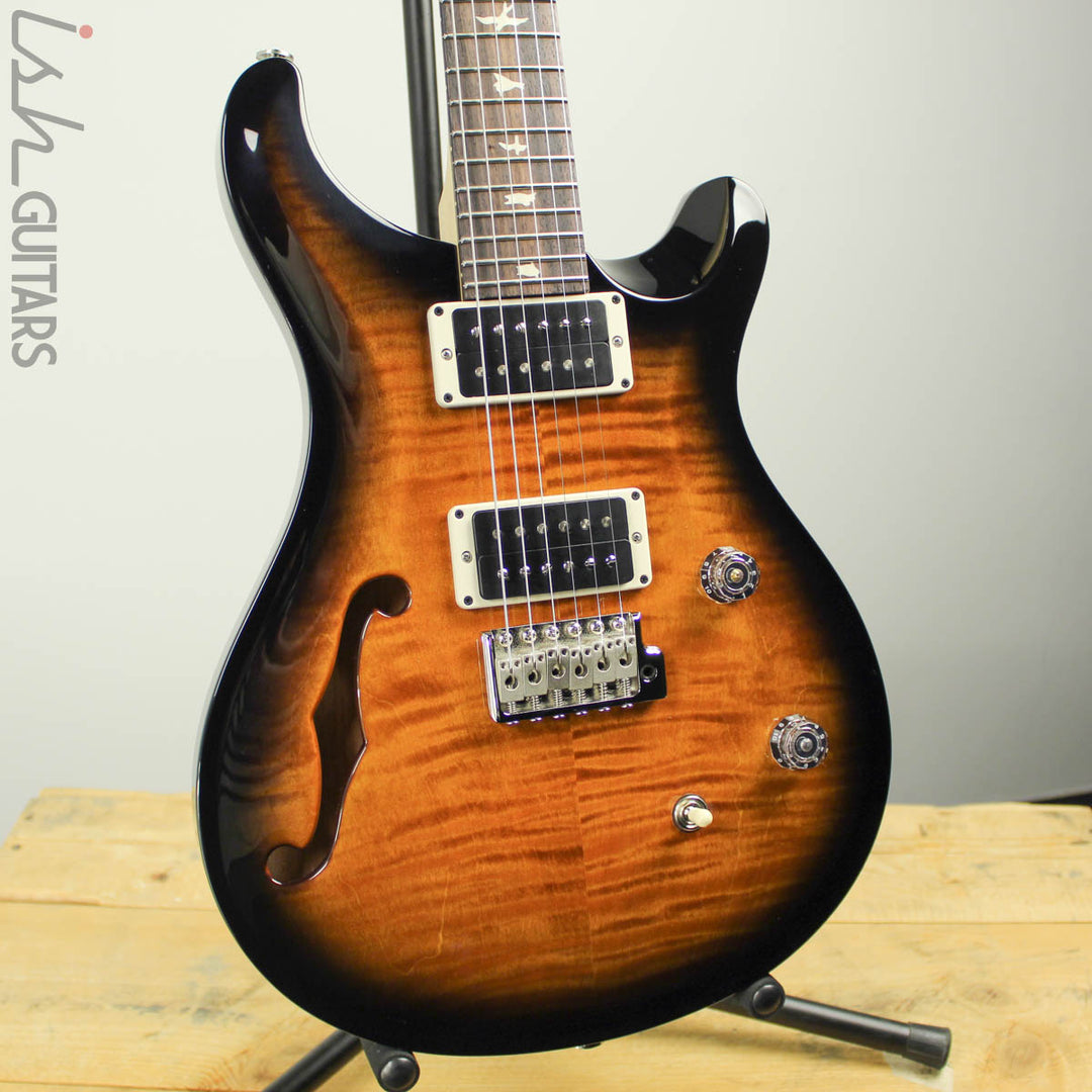 PRS CE 24 Semi-Hollow Amber Smokewrap Burst