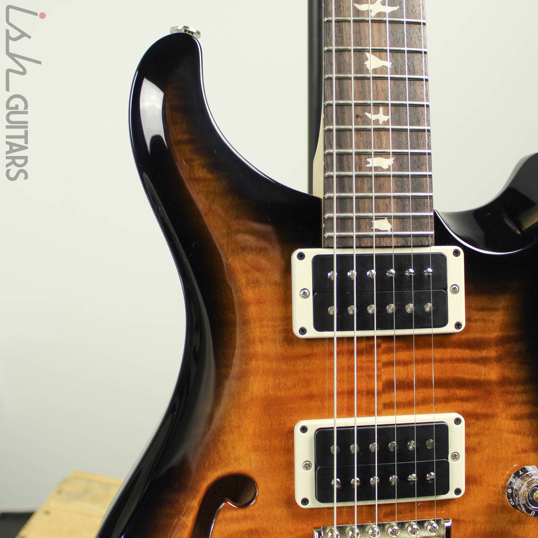 PRS CE 24 Semi-Hollow Amber Smokewrap Burst