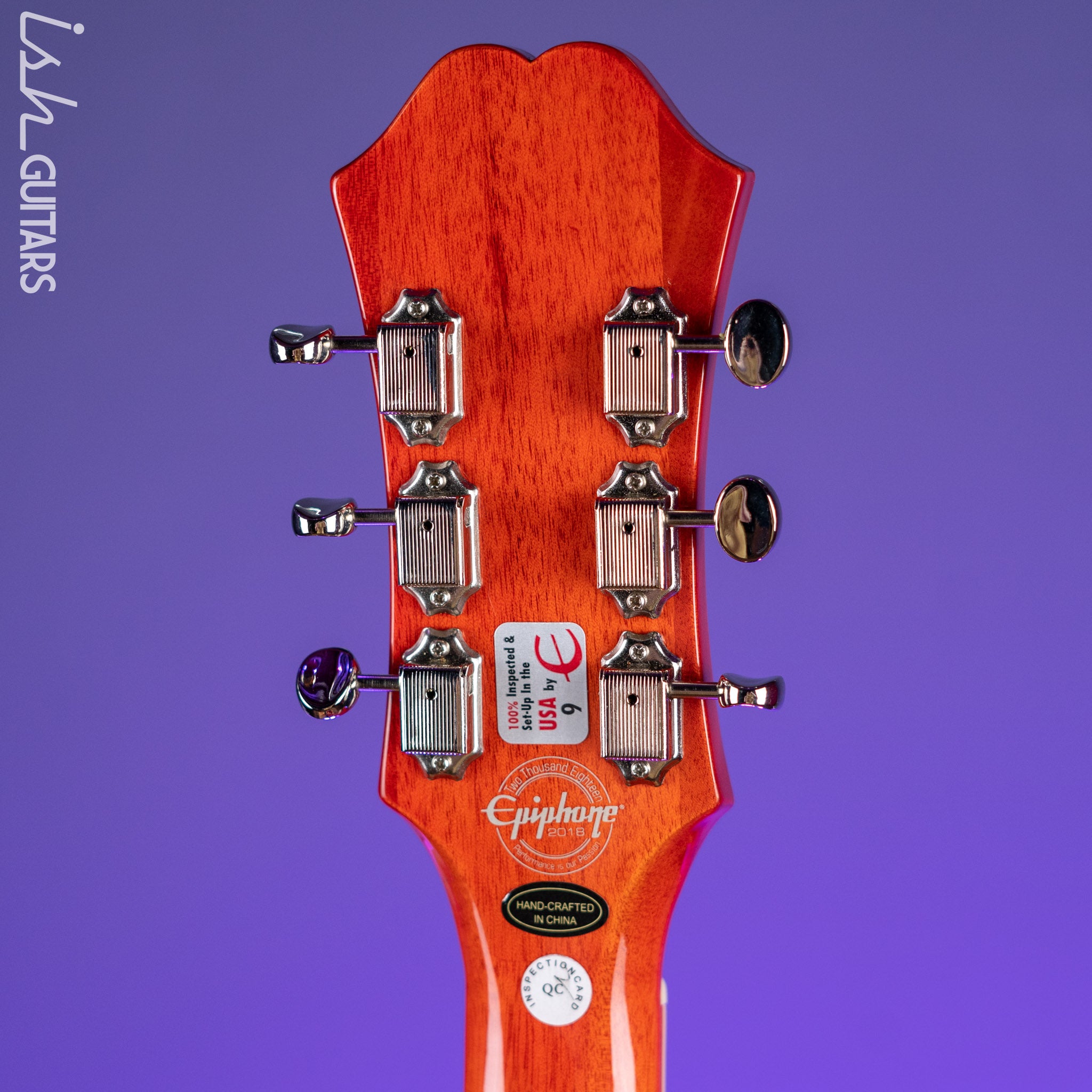 2018 Epiphone Casino Worn Sunrise Orange – Ish Guitars
