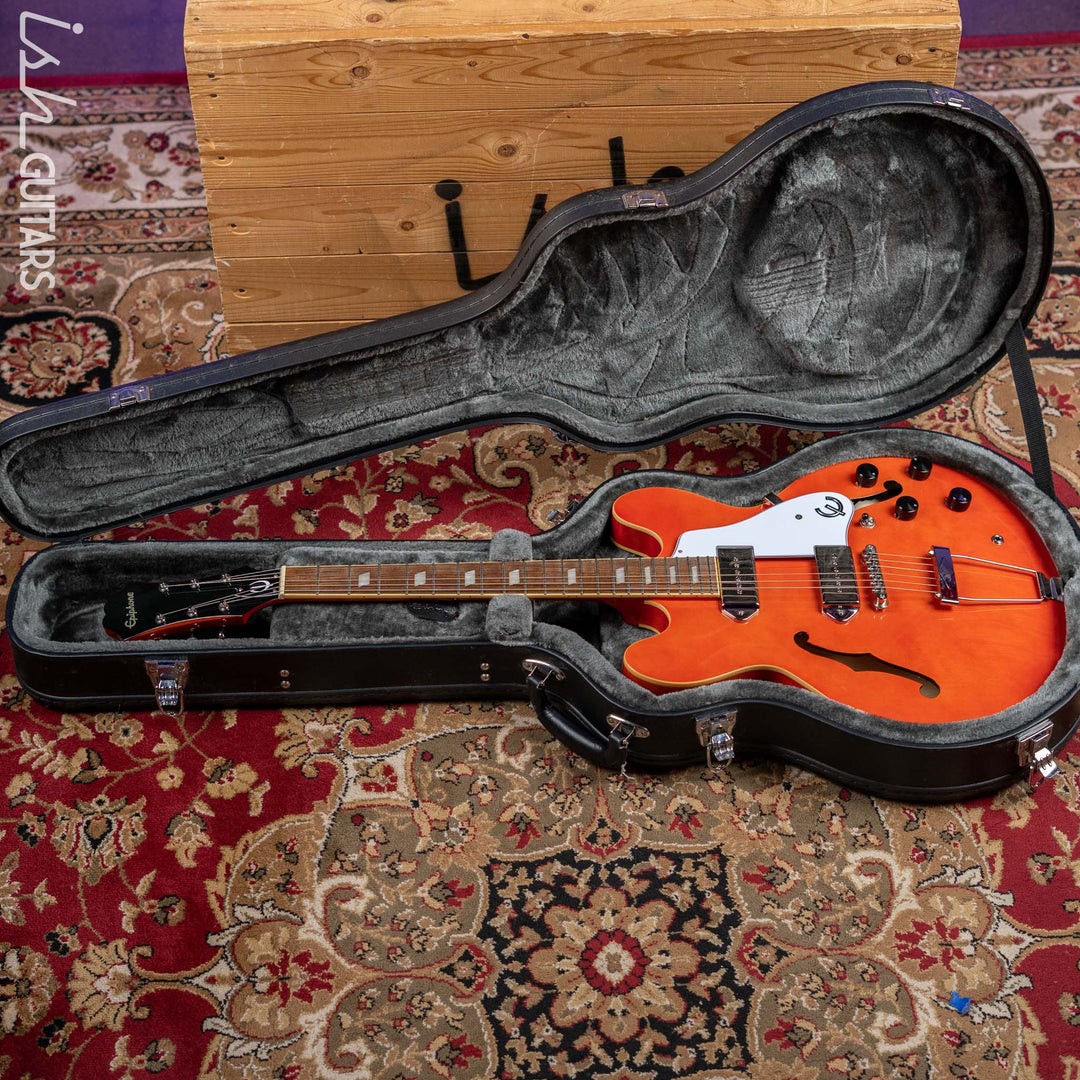 2018 Epiphone Casino Worn Sunrise Orange