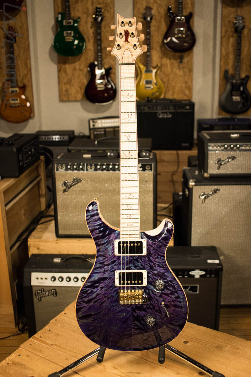 Paul Reed Smith Private Stock Custom 24 Aqua Violet Quilted Maple Top Flamed Maple Neck