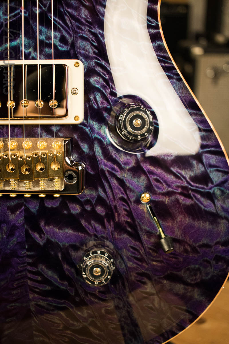 Paul Reed Smith Private Stock Custom 24 Aqua Violet Quilted Maple Top Flamed Maple Neck