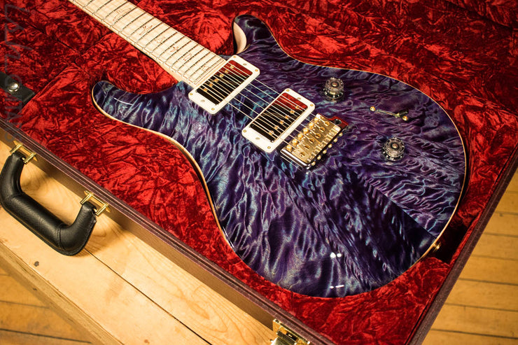 Paul Reed Smith Private Stock Custom 24 Aqua Violet Quilted Maple Top Flamed Maple Neck