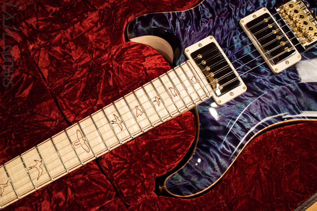 Paul Reed Smith Private Stock Custom 24 Aqua Violet Quilted Maple Top Flamed Maple Neck