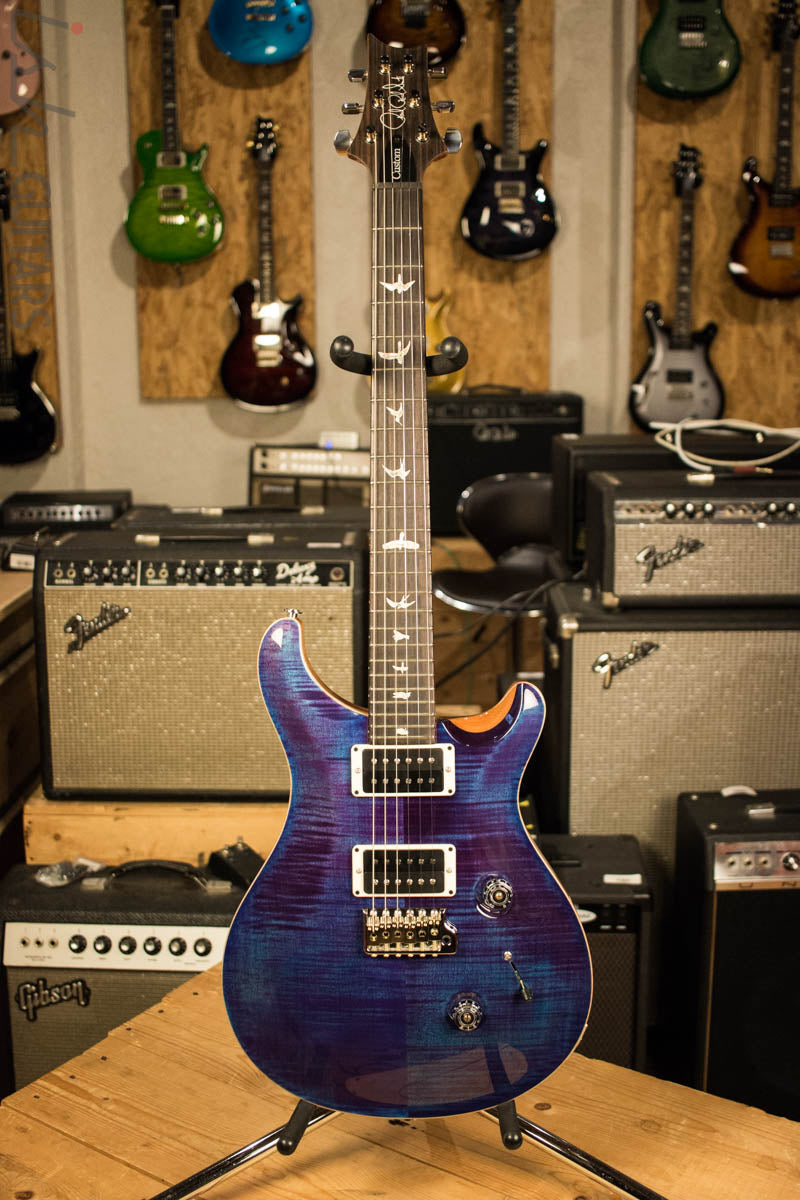 2018 PRS Paul Reed Smith Custom 24 Custom Color Aqua Violet Natural Back