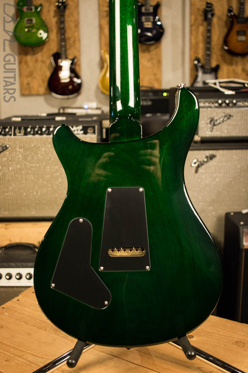 2018 PRS Paul Reed Smith Custom 24 Evergreen Charcoal Burst Pattern Thin