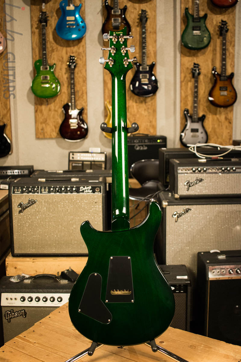 2018 PRS Paul Reed Smith Custom 24 Evergreen Charcoal Burst Pattern Thin