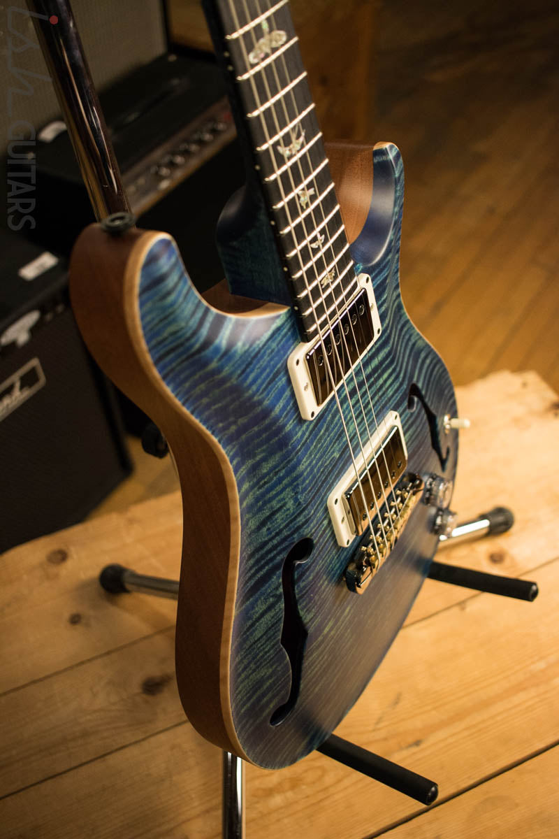 Paul Reed Smith Wood Library Hollowbody I Satin River Blue w/ Matching Flamed Maple Neck