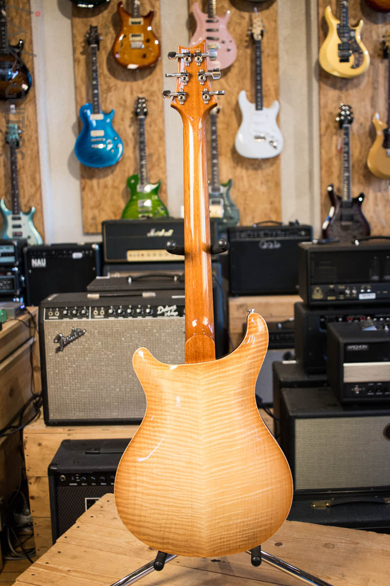 2018 PRS Experience Hollowbody II Piezo Vintage Natural Burst 10 Top INSANE FLAME