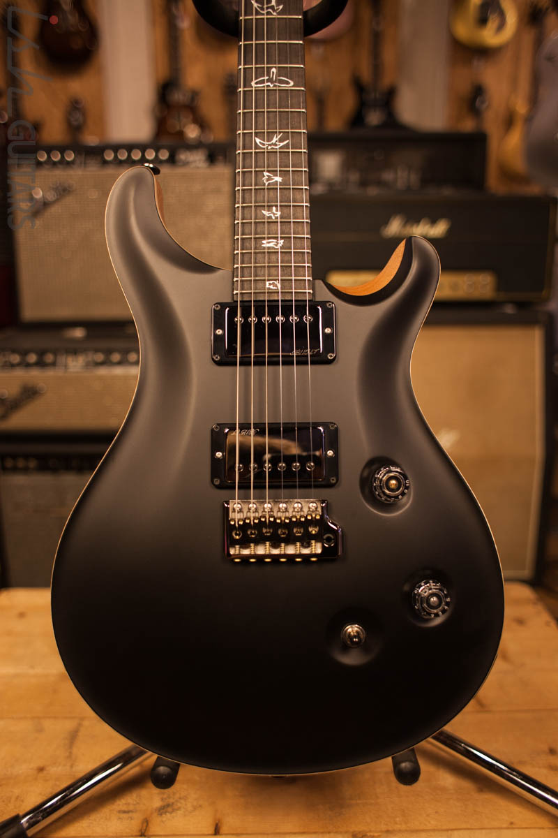 PRS Paul Reed Smith Wood Library Custom 24 Black Natural Back