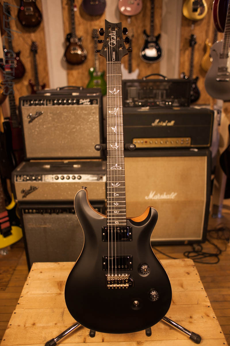 PRS Paul Reed Smith Wood Library Custom 24 Black Natural Back