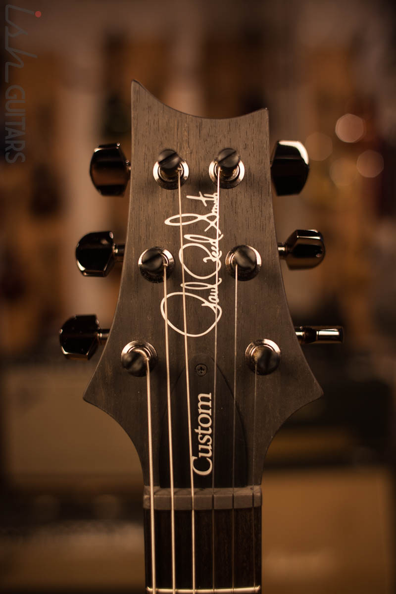 PRS Paul Reed Smith Wood Library Custom 24 Black Natural Back