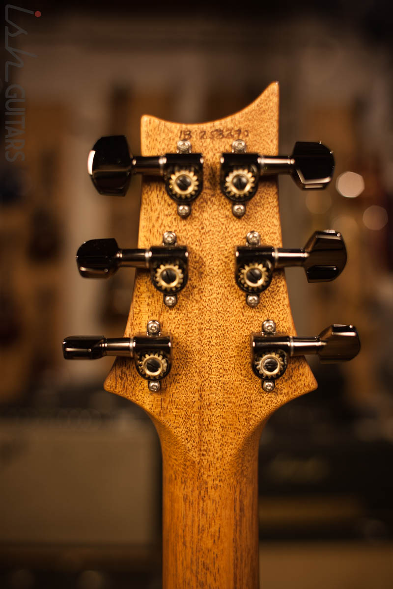 PRS Paul Reed Smith Wood Library Custom 24 Black Natural Back