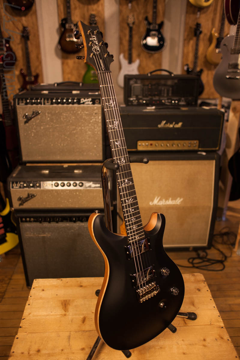 PRS Paul Reed Smith Wood Library Custom 24 Black Natural Back