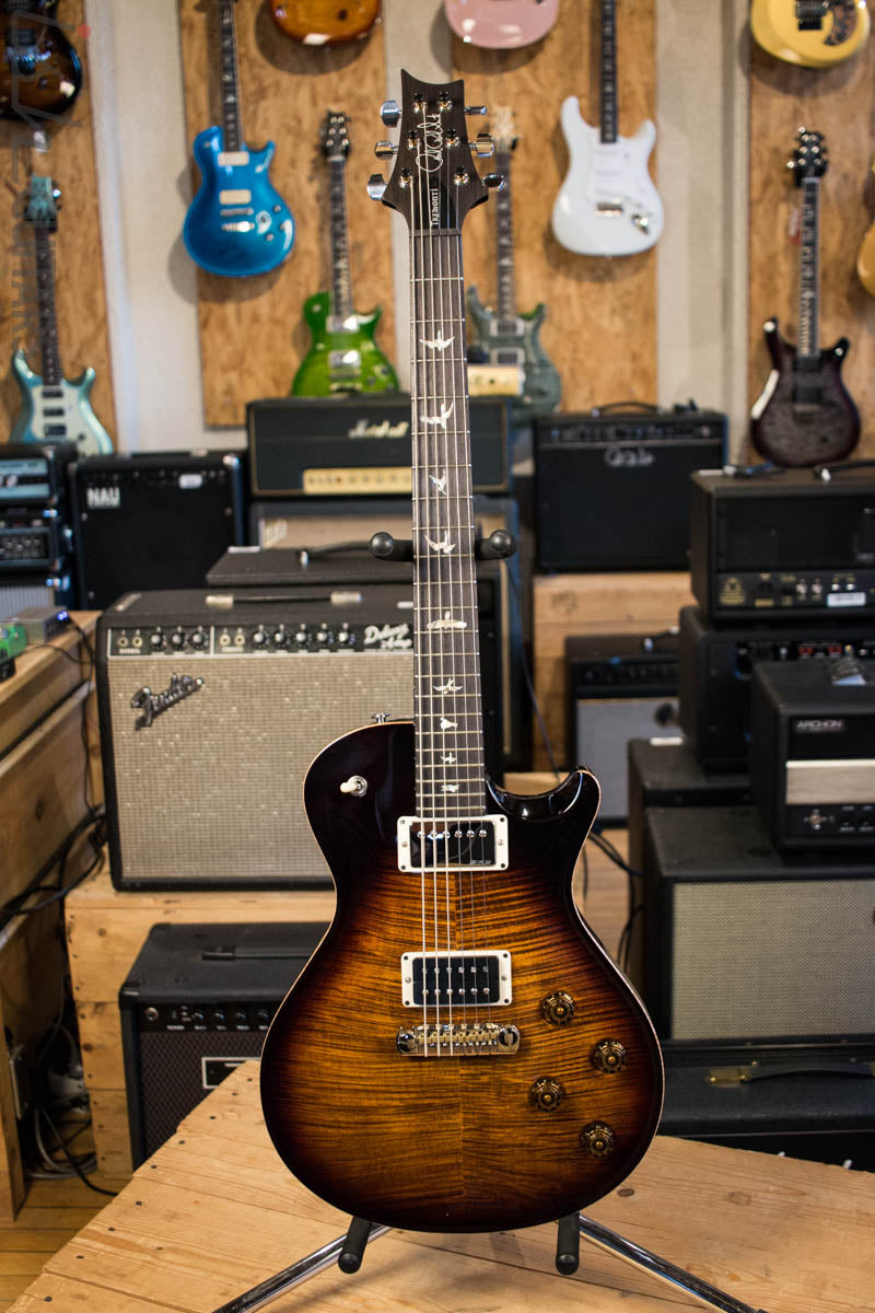 2018 PRS Tremonti Baritone LTD Flamed Maple Neck Black Gold Burst
