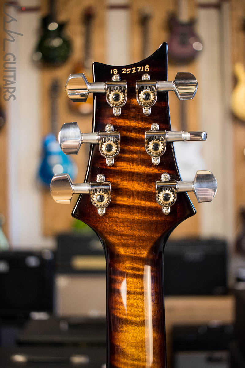 2018 PRS Tremonti Baritone LTD Flamed Maple Neck Black Gold Burst