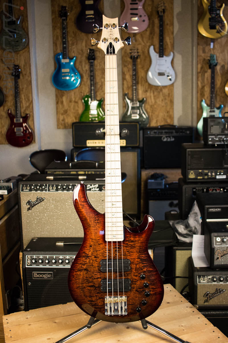 2018 PRS Grainger 4 String Bass Custom Color Maple Fretboard Non 10 Top
