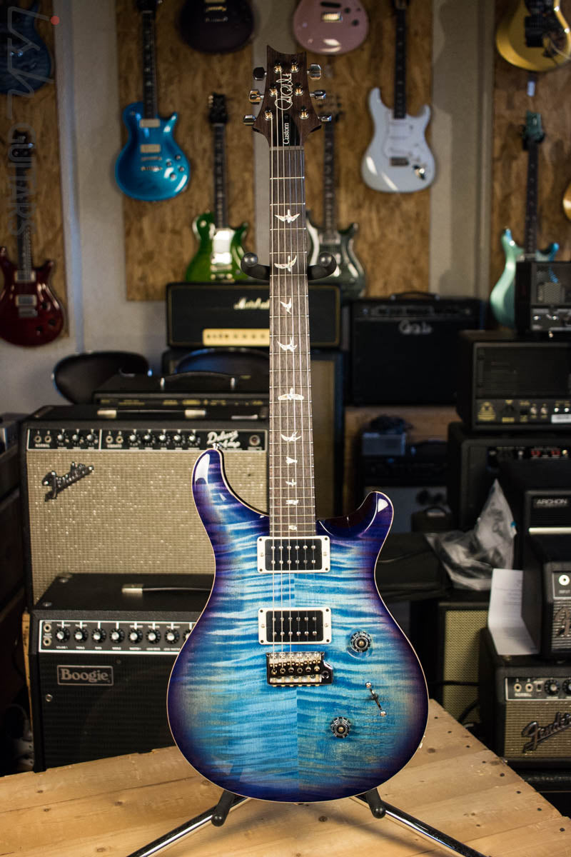 2018 Paul Reed Smith Custom 24 10 Top Custom Color Aquabluex Purple Burst